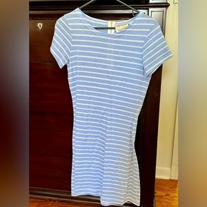 Striped short sleeve dress